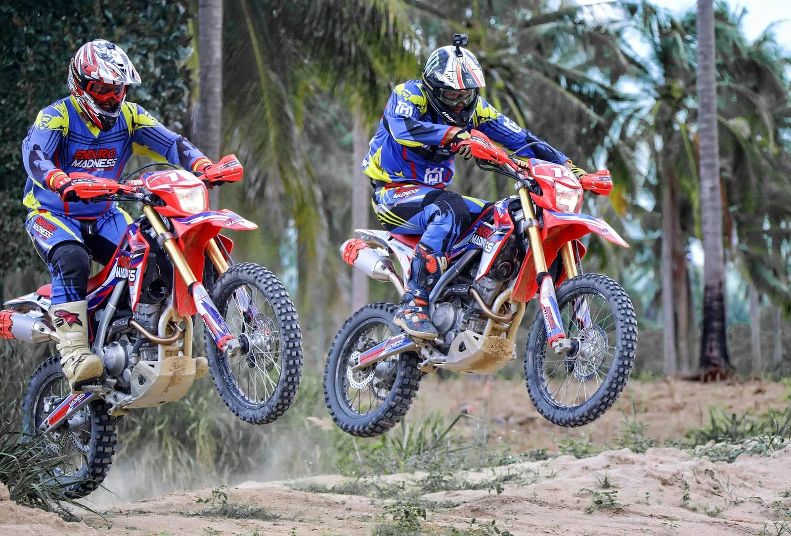 Off-road dirt-bike tour
