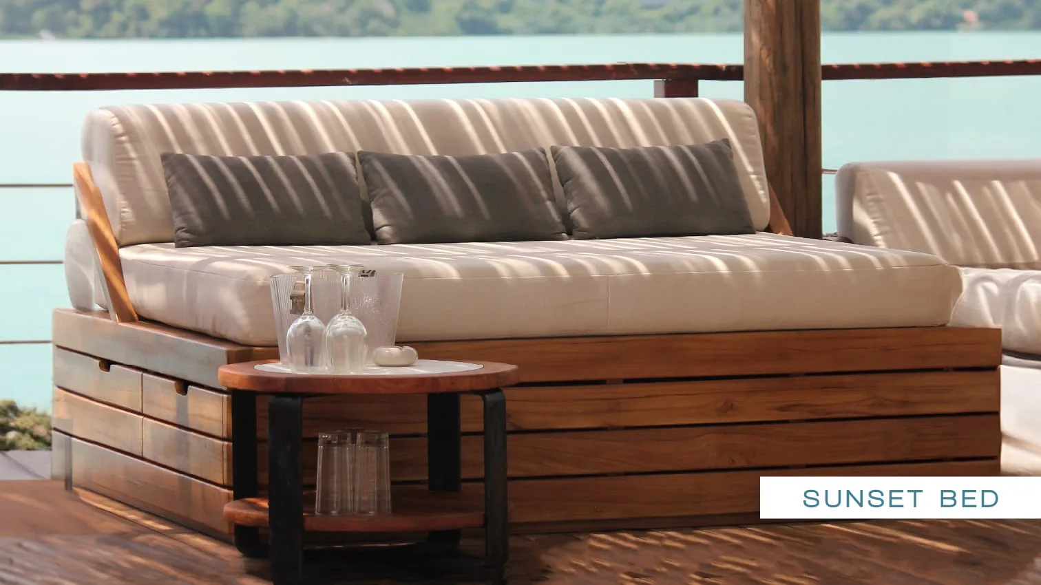 The Sunset Bed at Yona Beach Club Phuket