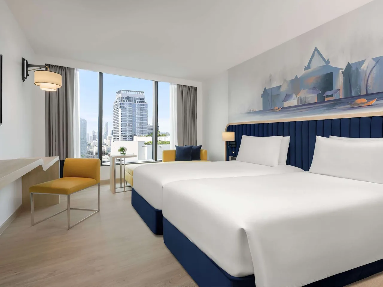 Deluxe Room with 2 single beds, Park view