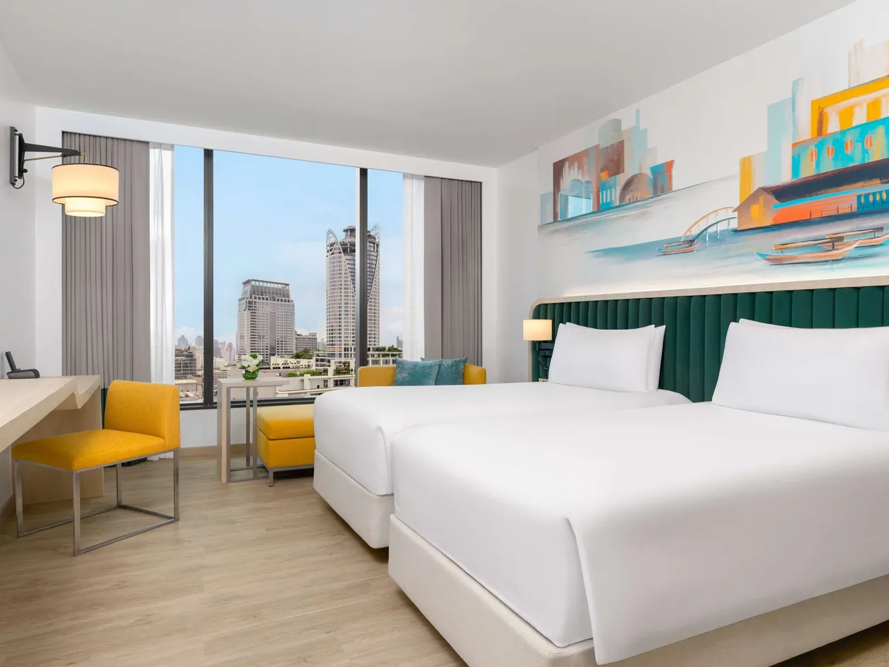 Executive Park View Room with 2 Single Beds, Lounge Access