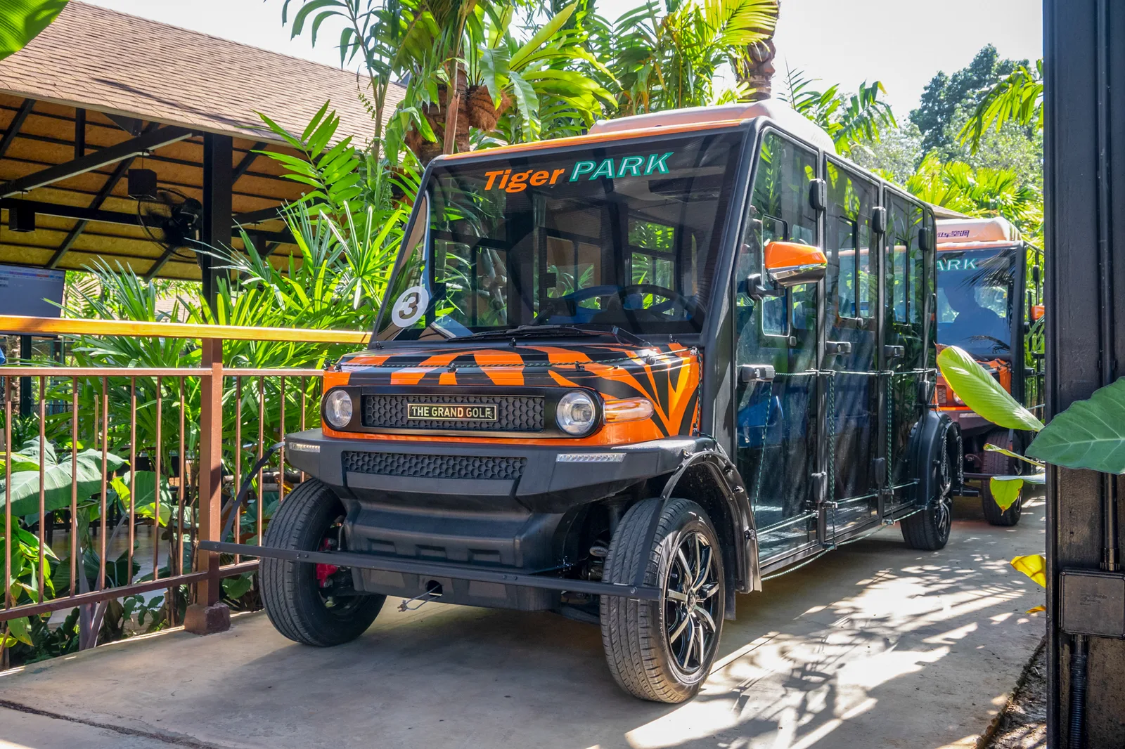 The Tiger Park Forest Safari vehicle